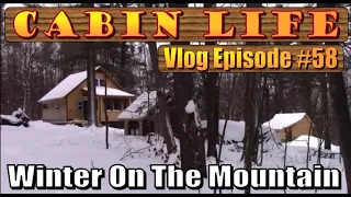 OFF GRID CABIN LIFE   Greenhouse Update And Winter Fun   Vlog 58