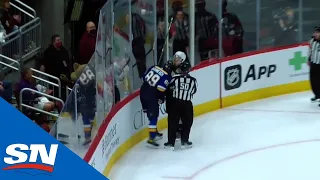 Pavel Buchnevich Receives Match Penalty For Headbutting Lawson Crouse