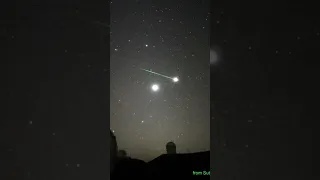 Orionid meteor shower 2023/10/20 from the subaru telescope Mainakea, Hawaii