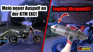 Mein NEUER AUSPUFF an der KTM EXC! - Legaler Akrapovič?! | KTM EXC 450 | Motovlog | GoPro