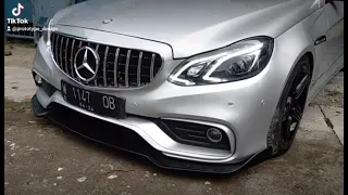 Mercedes E Class W212 tahun 2012 dijadikan model Facelift depan belakang + custom bodykit