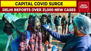 Delhi Records 21,259 Fresh COVID-19 Cases, 23 Deaths; Positivity Rate Climbs To 25.6%