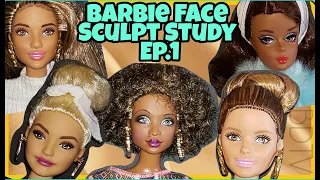 Ep.1) Epic Barbie Facial Sculpt Study: Daya, LaVinia, Vintage Silkstone, Bambi/New Teresa, June