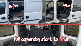 Combo panel van conversion into practical 5 seater
