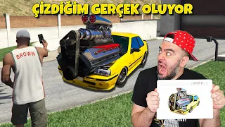 DÜNYANIN EN BÜYÜK ARABA MOTORUNU ÇIZDIM BAKIN NE OLDU - GTA 5 MODS