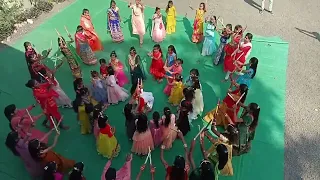 garba dance practice in new Mahankal Public school nag guradiya