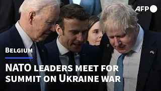 NATO leaders meet in Brussels to discuss war in Ukraine | AFP