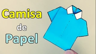 Cómo hacer una CAMISA de PAPEL - Origami