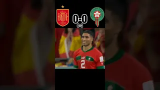 المغرب ضد اسبانيا كأس العالم 🔥 #shorts #المغرب #اسبانيا