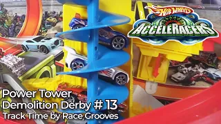 PTDD13 AcceleRacers! Power Tower Demolition Derby Track Time by Race Grooves