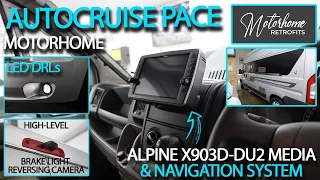 Autocruise Pace (Fiat Ducato) Upgrades! Alpine X903D-DU2, LED DRLs & High-Level Brake Light Camera