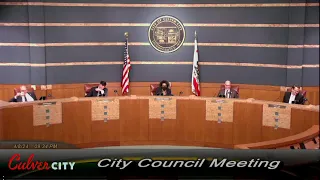 Culver City -  City Council Meeting - 4/8/24