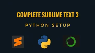 pyTalk 3 | Complete Sublime text 3 setup for Python development | #pyGuru