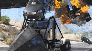 GTA 5 INSANE PHANTOM WEDGE CRASHES - IMPACT COMPILATION #17