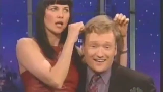 Xena (Lucy Lawless) on Conan O'Brien year 2000