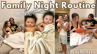 Family Night Routine with Twins & Toddler