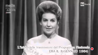 La prima trasmissione del Programma Nazionale Rai - 3 Gennaio 1954