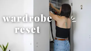Fall Wardrobe Switchover & Organization | my closet declutter & reset routine