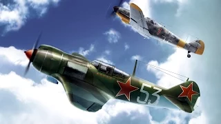 Bf 109 G2 против наглого вулчера на Ла 5.  СБ