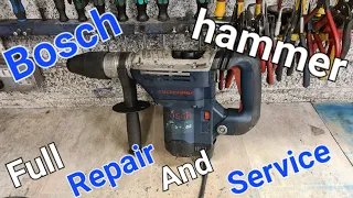 Repairing a Bosch GBH 5-40 DE Rotary hammer, FULL Service tool restoration.