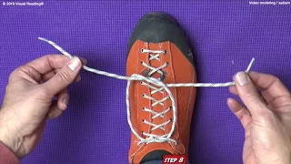 How to tie a shoelace