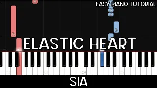Sia - Elastic Heart (Easy Piano Tutorial)