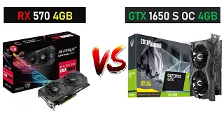 GTX 1650 SUPER OC vs RX 570 - i5 9400F - Gaming Comparisons