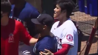 Shohei Ohtani’s reaction to the Angels vs Mariners fight | MLB baseball 2022 | Last fight as angel