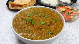 Brown Lentil Curry | Sabut Masoor Dal Recipe | Eat