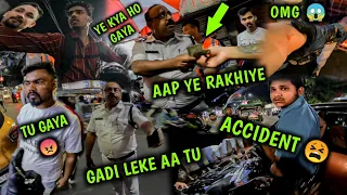 Live Bike Accident 😱 Biker Vs Cops 👮🏻‍♂️ | West Bengal Police 🚨 Se Lag Gaya Jhagra