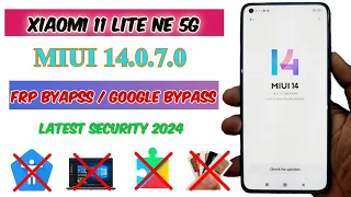 Xiaomi 11 Lite NE 5G MIUI 14.0.7 FRP BYPASS without PC | All Xiaomi MIUI 14 Google Lock Bypass