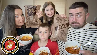 New Zealand Family Try U.S MILITARY MRES For The First Time (THINGS GOT CRAZY)