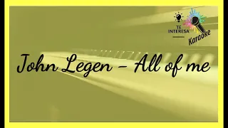 John Legend 🎵 All of Me  🎤Aprendo inglés cantando.