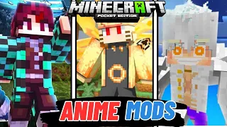 Top 3 Best Anime Mods for Minecraft PE || 1.20+ Download