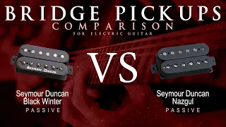 Seymour Duncan BLACK WINTER vs NAZGUL - Passive Bridge Pickup Guitar Tone Comparison Demo