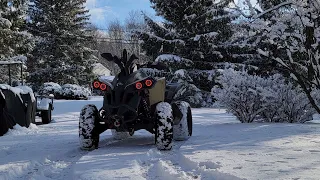 Can-Am Renegade VS The SNOW!!!! *EPIC*