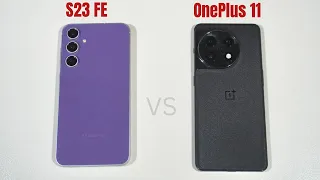 Samsung Galaxy S23 FE vs OnePlus 11 Speed Test and Camera Comparison