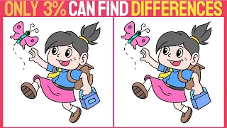 【Spot the difference】Only genius can find all differences! | Find 3 Differences between two pictures