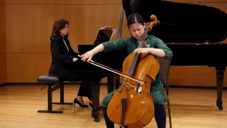 Strauss Cello Sonata in F Major, 1st Movement - Evelyn Joung