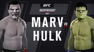 Marv vs. Hulk (EA sports UFC 2) - CPU vs. CPU - Crazy UFC 👊🤪