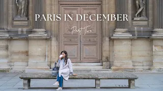 Paris Vlog ☁️ Shopping at Galeries Lafayette & Champs-Élysées. Parisian Winter Gardens 🍂