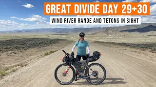 Wind River Range and Tetons come in sight - Great Divide Northbound - Bikepacking Day 29+30