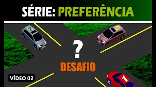 COMO RESOLVER O CONFLITO RETIRANDO APENAS 1 VEÍCULO -  PREFERÊNCIA EM CRUZAMENTOS - REGRA DA DIREITA