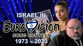 AMERICAN REACTS TO Israel in Eurovision Song Contest (1973-2023)..