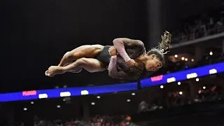 Simone Biles wins record tying 6th U S  women's gymnastics title