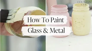 How To Paint Glass and Metal, and the Best Way to Distress | Smooth Surface Painting Tutorial