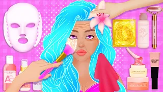 ASMR makeup animation | Skincare with magical rejuvenation products 💖😗