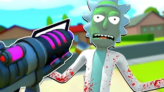 Found A SECRET ZOMBIE RICK Outside Of The Map In Rick And Morty Virtual Rickality VR (So Scary ...)