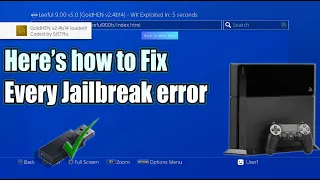 How to Fix every errors on your Jailbroken PS4