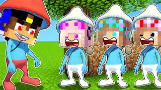 ШАЙЛУШАЙ ПРЯТКИ В МИРЕ в МАЙНКРАФТ ДЕВУШКА НУБ И ПРО ВИДЕО ТРОЛЛИНГ MINECRAFT SMURF CAT